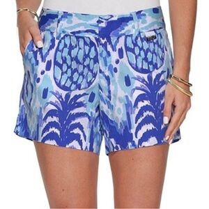 Lilly Pulitzer Callan Shorts‎ Serene Blue Tropi Call Me